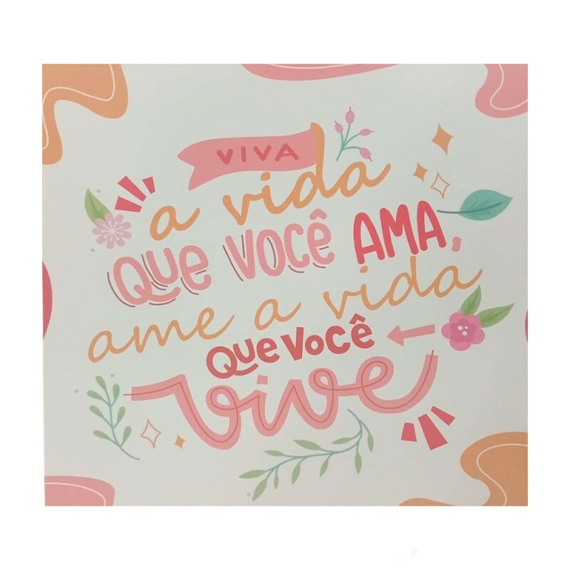 QUADRO VIVA A VIDA 20X20CM # QQ1008
