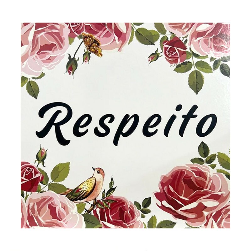 QUADRO RESPEITO 20X20CM # QQ1011