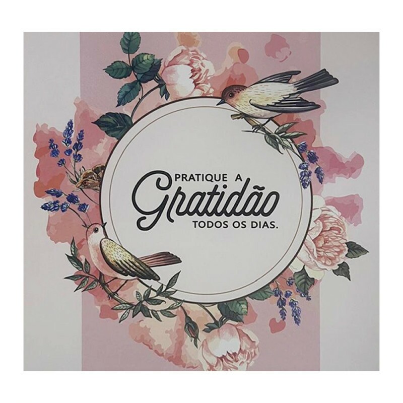 QUADRO PRATIQUE A GRATIDAO 20X20CM # QQ1003