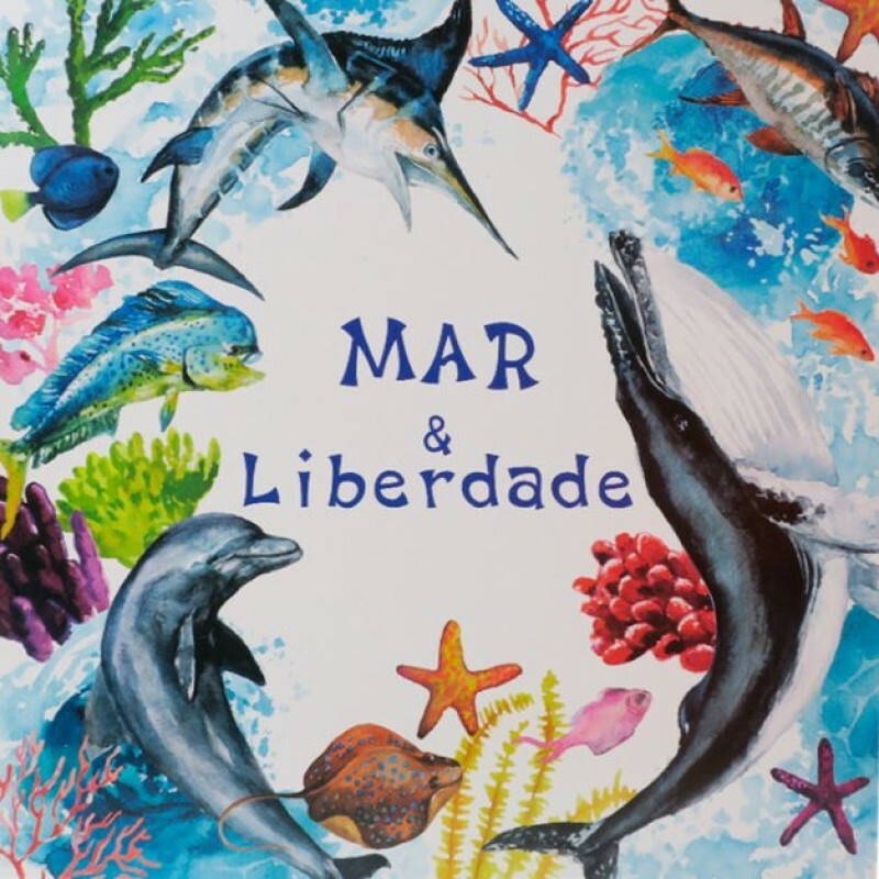 QUADRO MAR E LIBERDADE 20X20CM # QQ1003