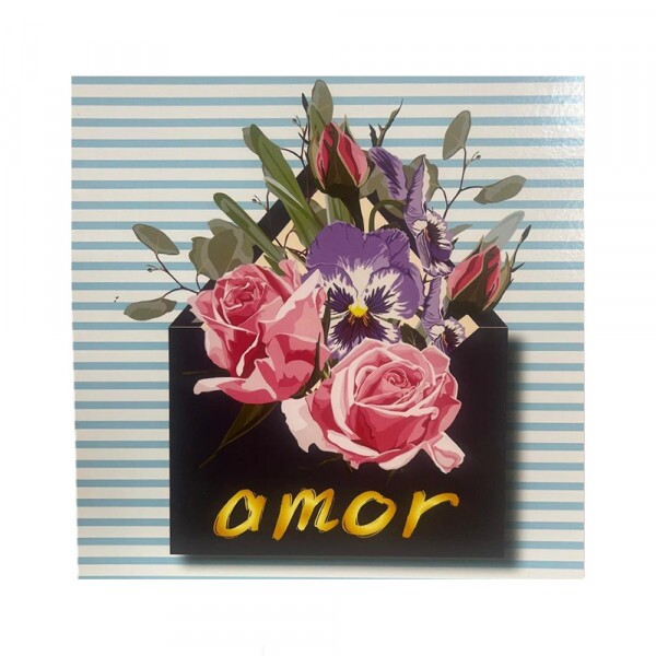 QUADRO AMOR 20X20CM # QQ1006