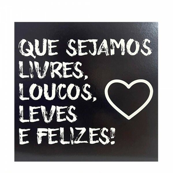 QUADRO QUE SEJAMOS LIVRES 20X20CM # QQ1006