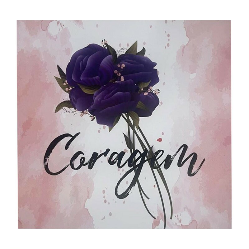QUADRO CORAGEM 20X20CM # QQ1006
