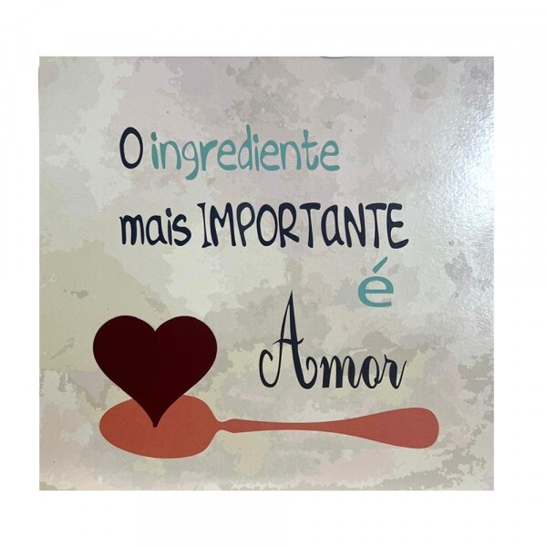 QUADRO O INGREDIENTE MAIS 20X20CM # QQ1006