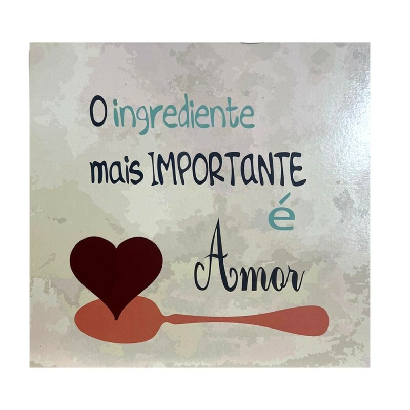 QUADRO O INGREDIENTE MAIS 20X20CM # QQ1006