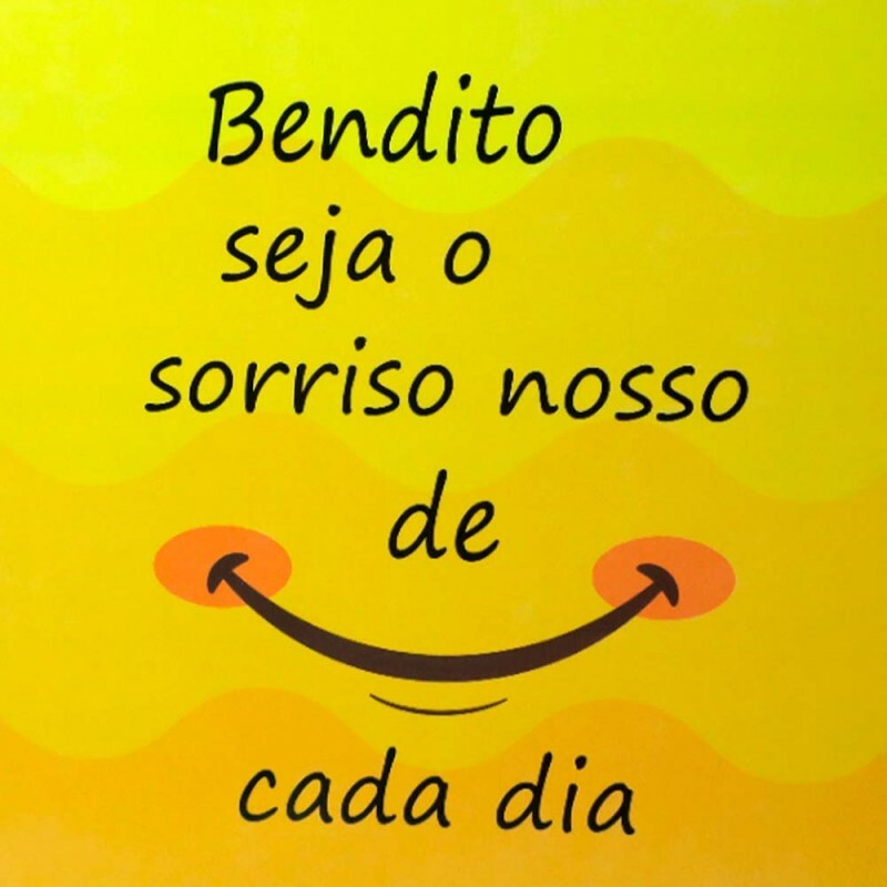 QUADRO BENDITO SEJA SORRISO 20X20CM #QQ1007