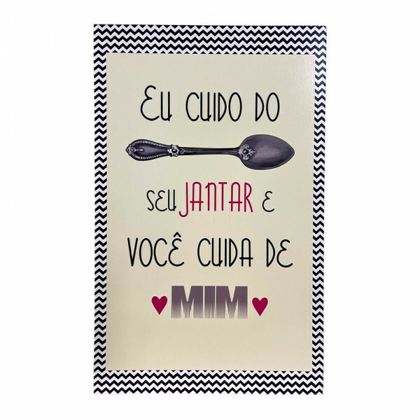 QUADRO EU CUIDO DO SEU JANTAR 20X30CM # QQ2002