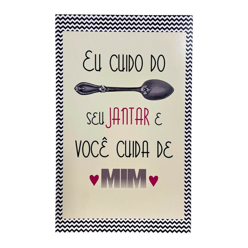 QUADRO EU CUIDO DO SEU JANTAR 20X30CM # QQ2002