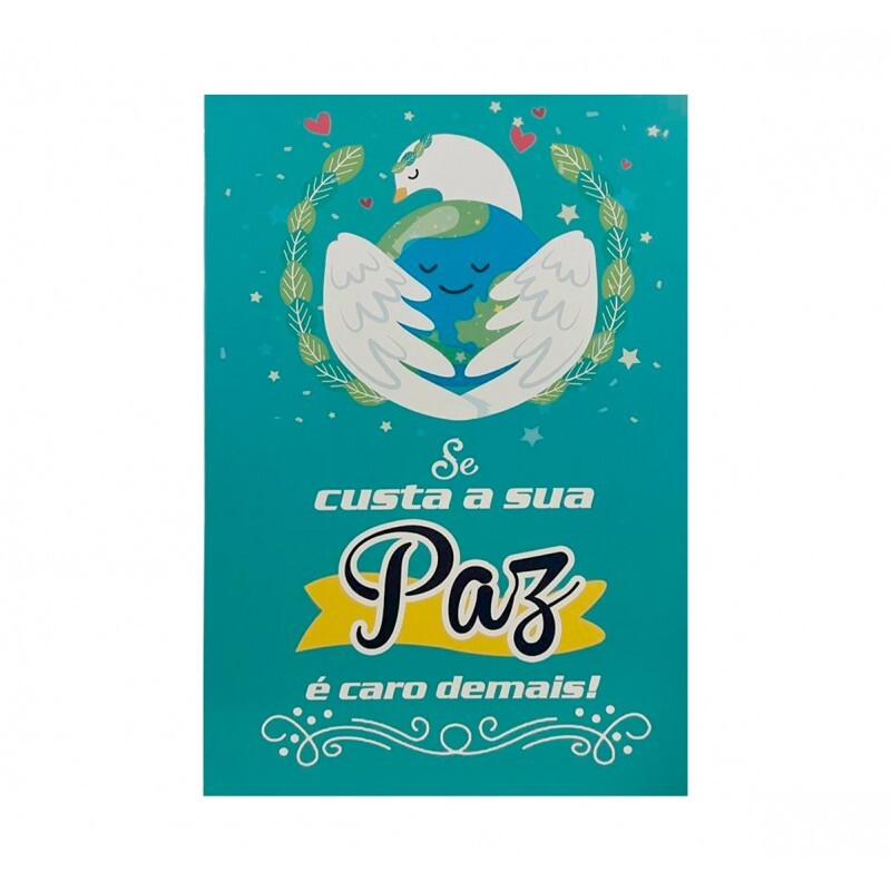 QUADRO CUSTA SUA PAZ 20X30CM # QQ2021