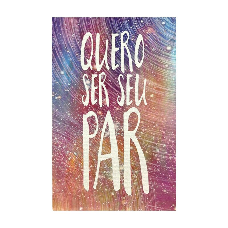 QUADRO QUERO SER SEU PAR 20X30CM # QQ2001