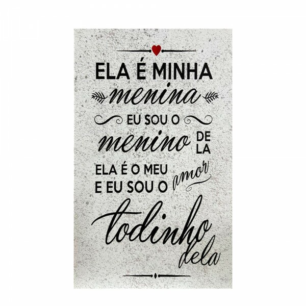 QUADRO ELA E MINHA MENINA EU SOU 20X30CM # QQ2001