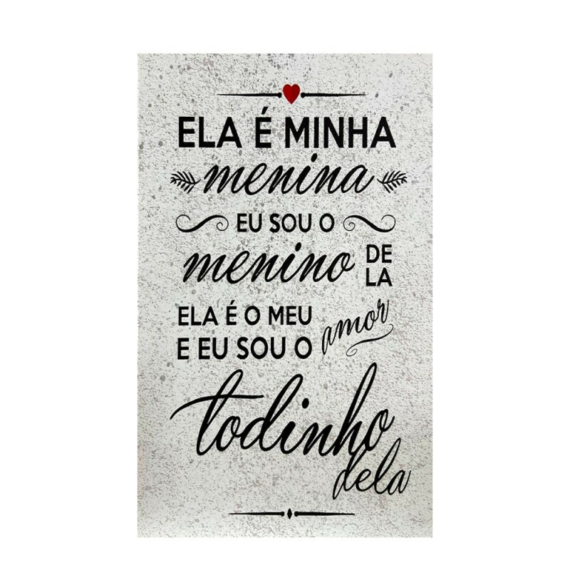 QUADRO ELA E MINHA MENINA EU SOU 20X30CM # QQ2001