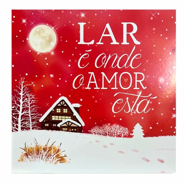 QUADRO LAR E ONDE O AMOR ESTA 20X20CM # QQ1023