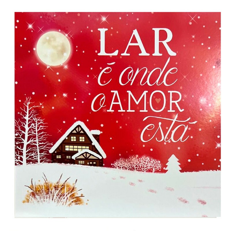 QUADRO LAR E ONDE O AMOR ESTA 20X20CM # QQ1023