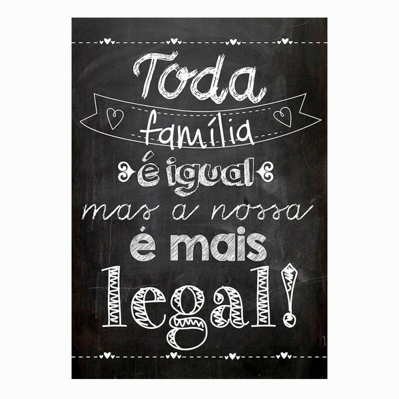 QUADRO METAL FAMILIA LEGAL 30X40CM # 3041
