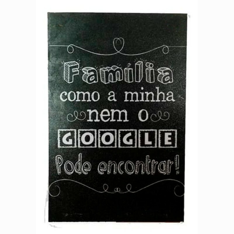 QUADRO METAL FAMILIA GOOGLE 30X40CM # 3041