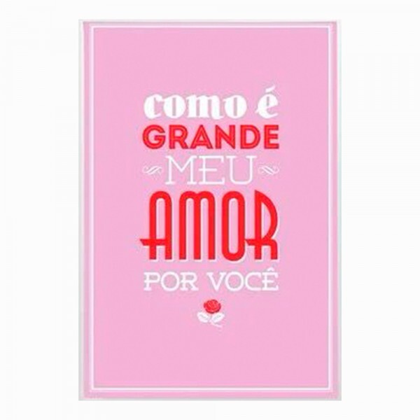 QUADRO METAL MEU AMOR  30X40CM # 3041