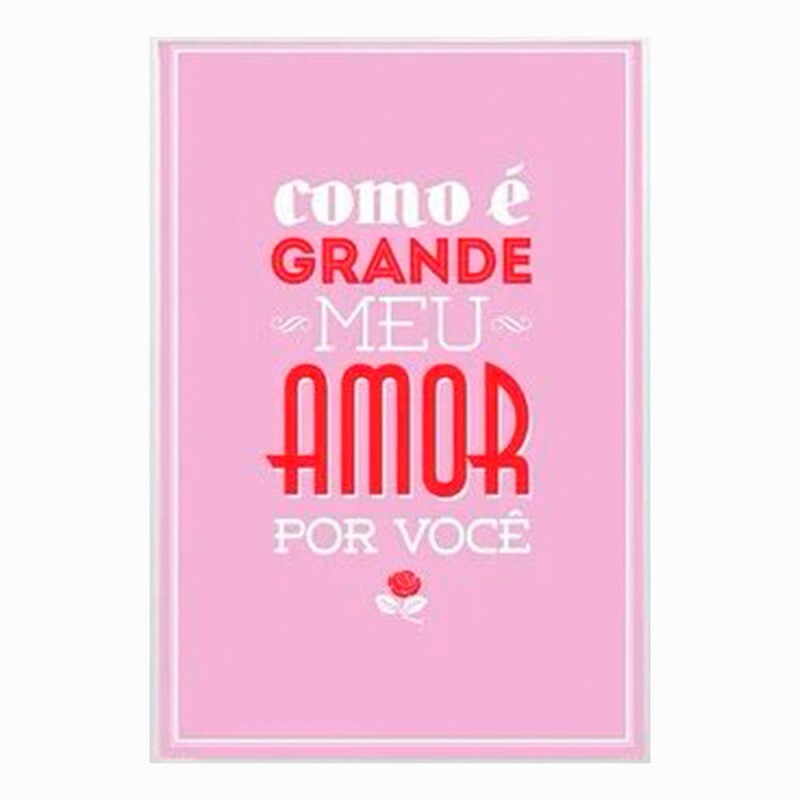 QUADRO METAL MEU AMOR  30X40CM # 3041