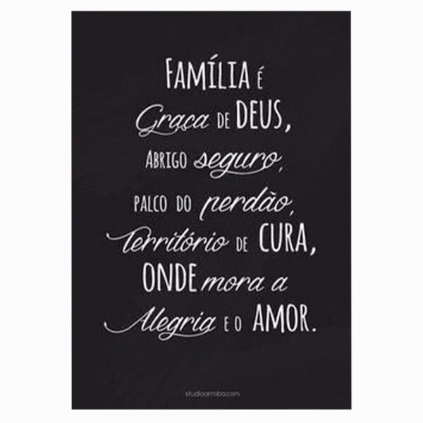QUADRO METAL FAMILIA 30X40CM # 3041