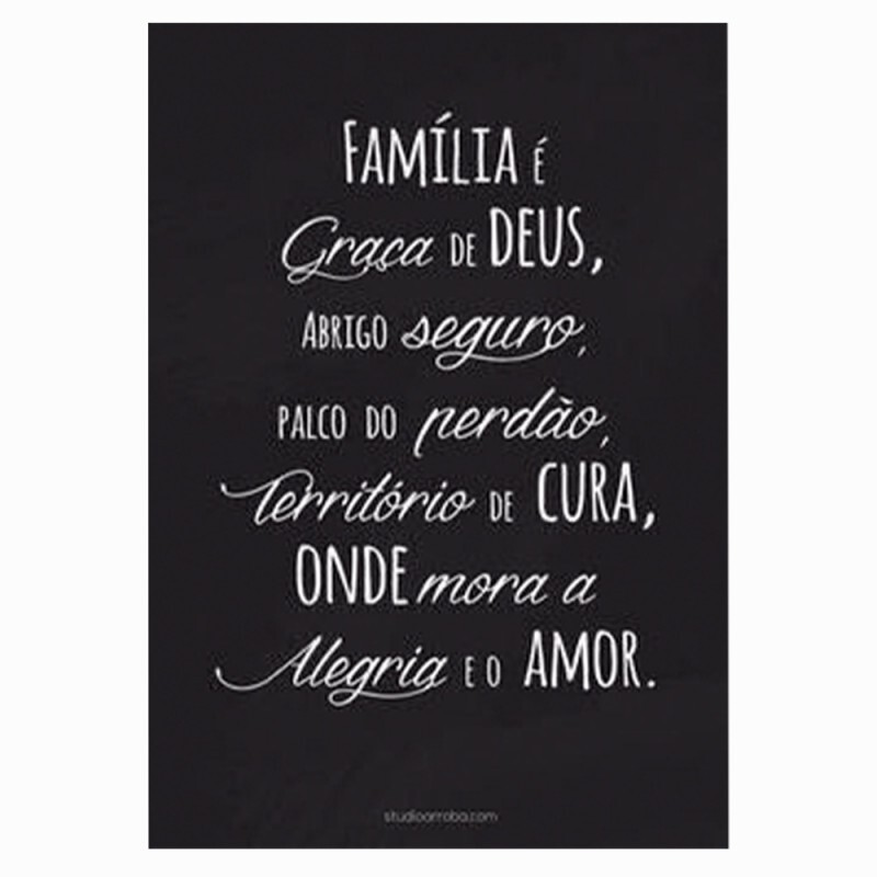 QUADRO METAL FAMILIA 30X40CM # 3041