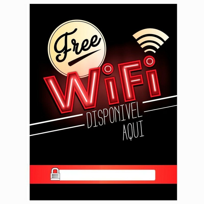 QUADRO METAL WIFI 30X40CM # 3041
