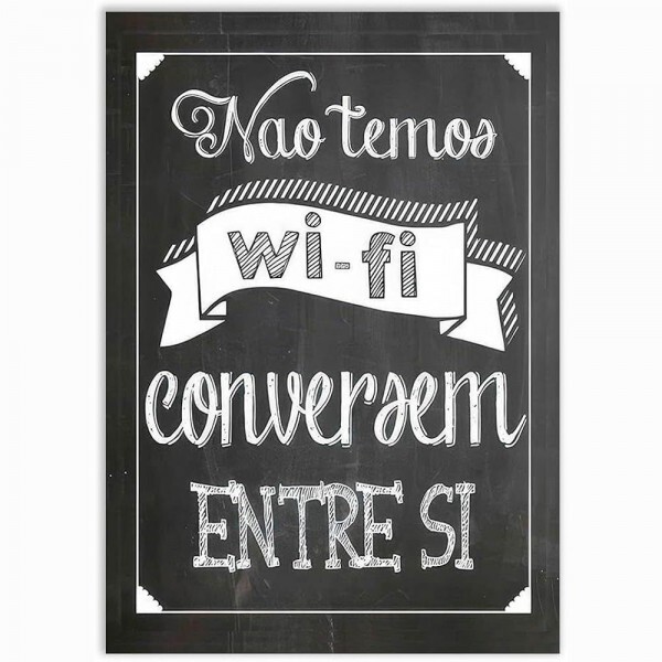 QUADRO METAL CONVERSEM 30X40CM # 3041