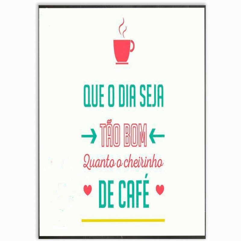 QUADRO METAL CAFE 30X40CM # 3041