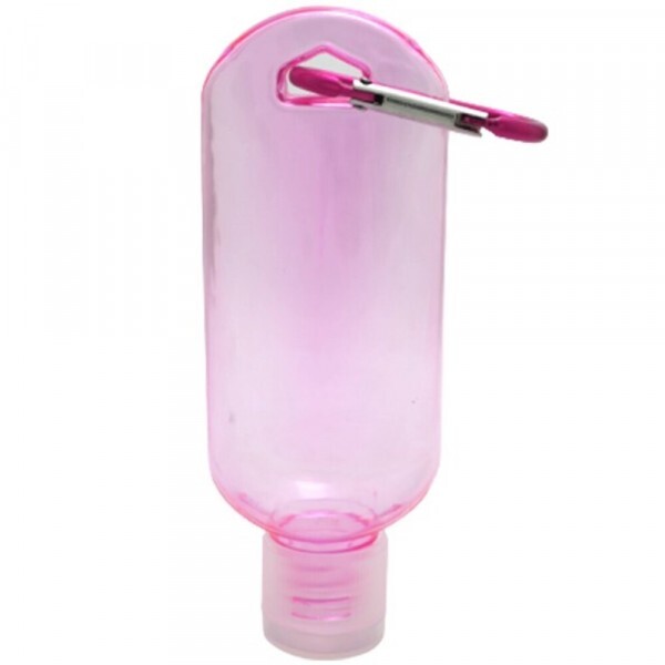 PORTA ALCOOL GEL MOSQUETAO ROSA # SA6199