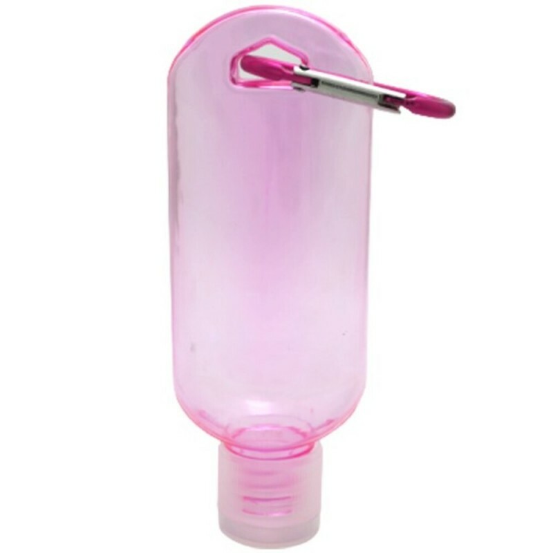 PORTA ALCOOL GEL MOSQUETAO ROSA # SA6199