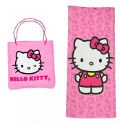 TOALHA DE PRAIA HELLO KITTY 2EM1 # 10073445