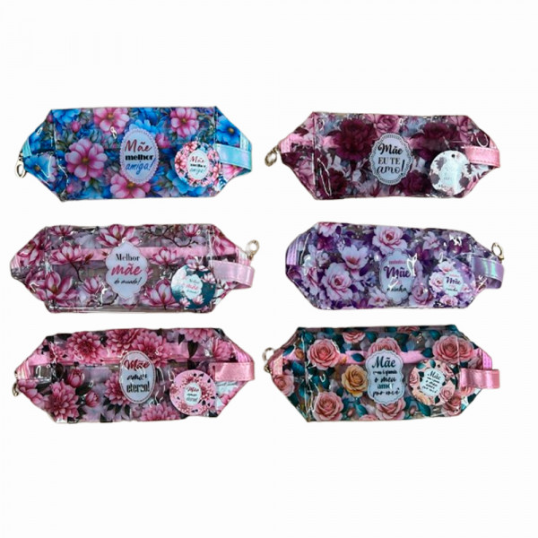 NECESSAIRE MAE FRASES 21X9X10CM # HN73947