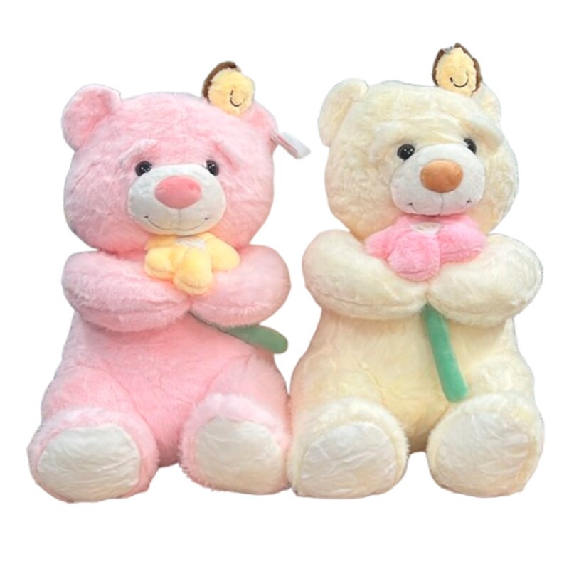 URSO SENTADO C/FLOR 65CM # L-1327...