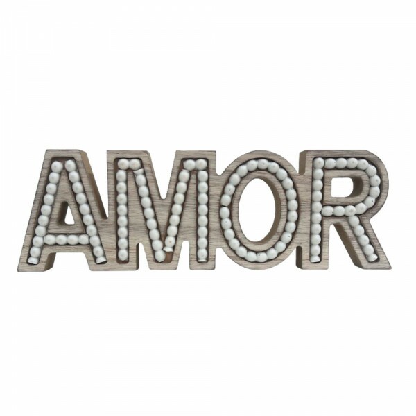 PLACA AMOR LUXO 26.5X8.5X2CM # 7614 PLACA AMOR LUXO 26.5X8.5X2CM # 7614