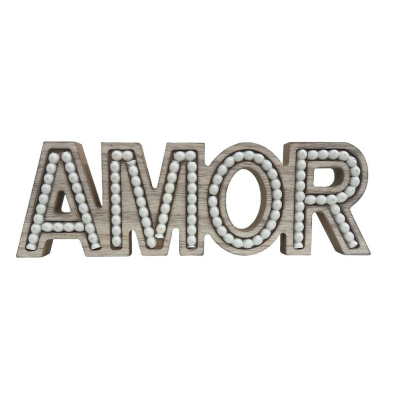 PLACA AMOR LUXO 26.5X8.5X2CM # 7614
