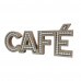 PLACA CAFE LUXO 26.5X8.5X2CM  # 7616