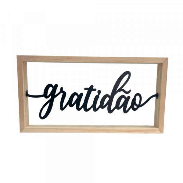 PLACA GRATIDAO 25X13.5X3CM # 7608 PLACA GRATIDAO 25X13.5X3CM # 7608