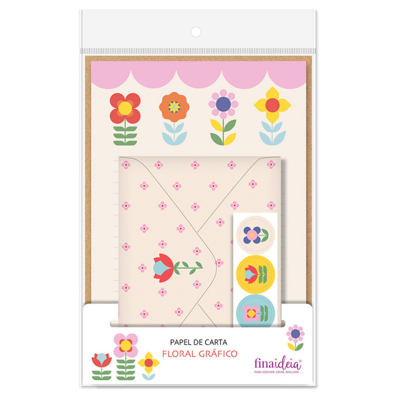 PAPEL DE CARTA FLORES # 1740