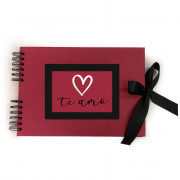 ALBUM FOTOS CORACAO C/LACO 30X21CM # 5025