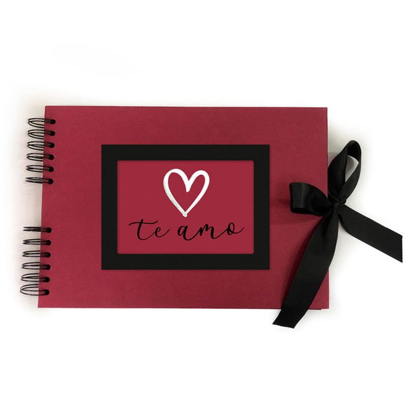 ALBUM FOTOS CORACAO C/LACO 30X21CM # 5025 ALBUM FOTOS CORACAO C/LACO 30X21CM # 5025