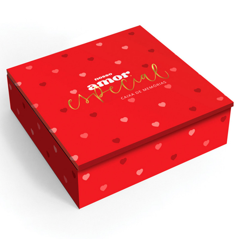 CAIXA MEMORIAS AMOR ESPECIAL 18X18X5.5CM # 0772