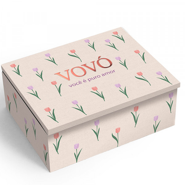 PORTA JOIAS VOVO PURO AMOR 14X11.5X5.5CM # 4057