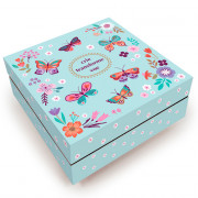 PORTA JOIAS ANELEIRA BORBOLETAS 12.7X5.3CM # 4988