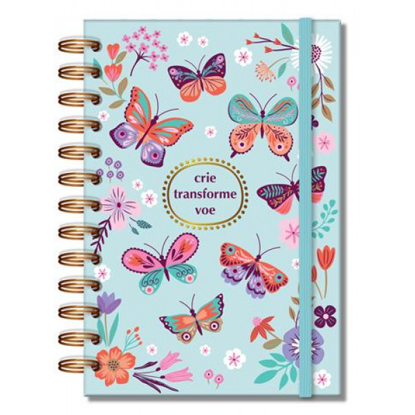 PLANNER PERMANENTE BORBOLETAS 105 FOLHAS # 6829 