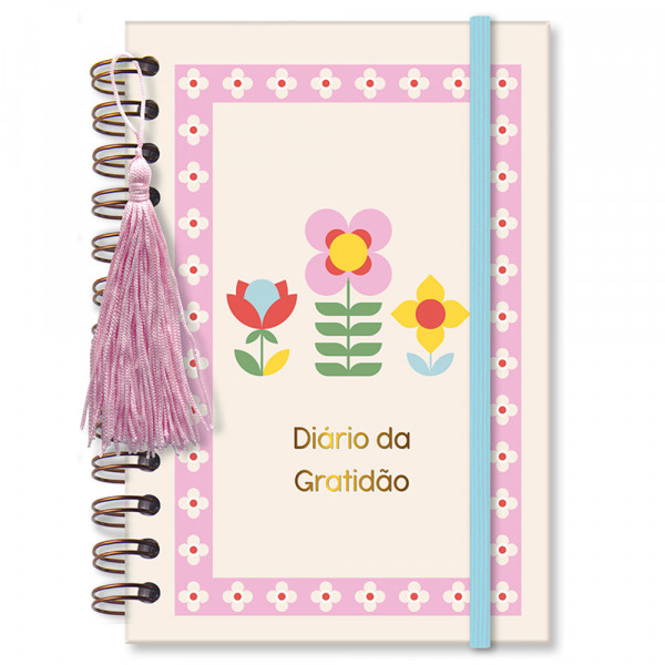 DIARIO GRATIDAO FLORES 80 FOLHAS 18X13CM # 5364 