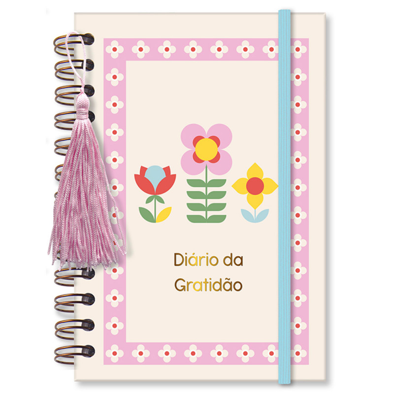 DIARIO GRATIDAO FLORES 80 FOLHAS 18X13CM # 5364 