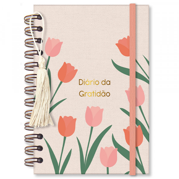 DIARIO GRATIDAO TULIPA 80 FOLHAS 18X13CM # 5365