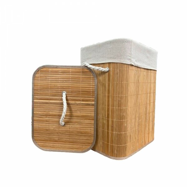 CESTO DE ROUPA BAMBU 50X40X30CM # 6436 CESTO DE ROUPA BAMBU 50X40X30CM # 6436