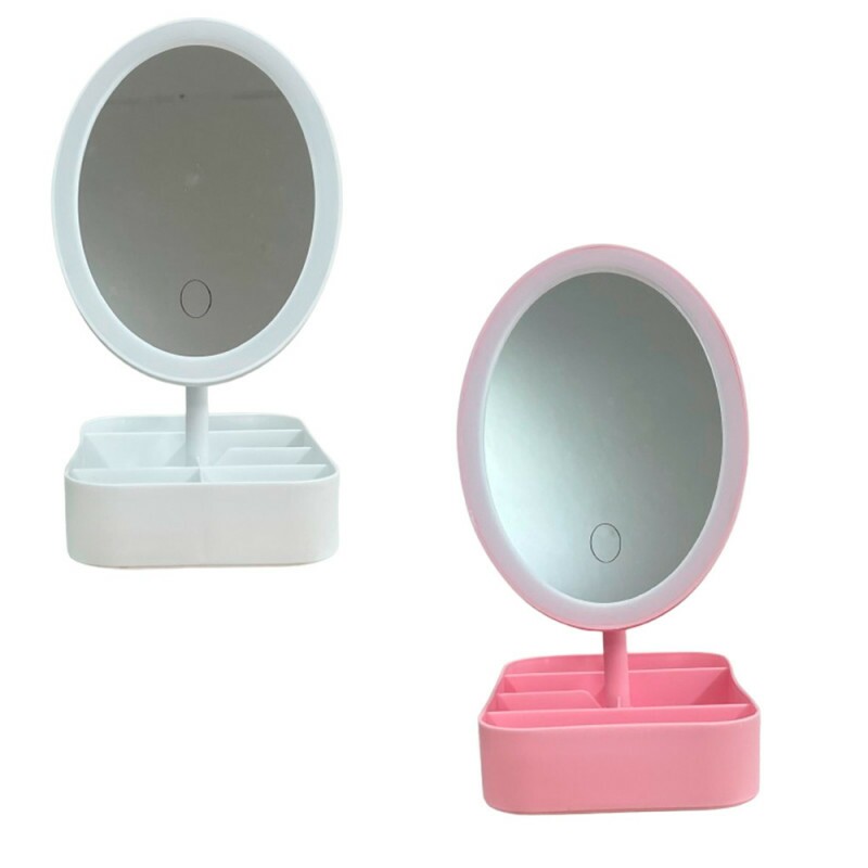 ESPELHO MESA C/LED USB 18.8X14.6X29.5CM # WD-004-4