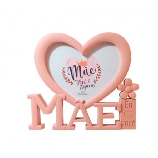 PORTA RETRATO MAE CORACAO ROSA B 10X15CM # HP68466 PORTA RETRATO MAE CORACAO ROSA B 10X15CM # HP68466