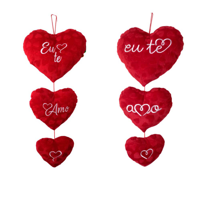 CORACAO TRIPLO FRASES 70X29CM # FC2753